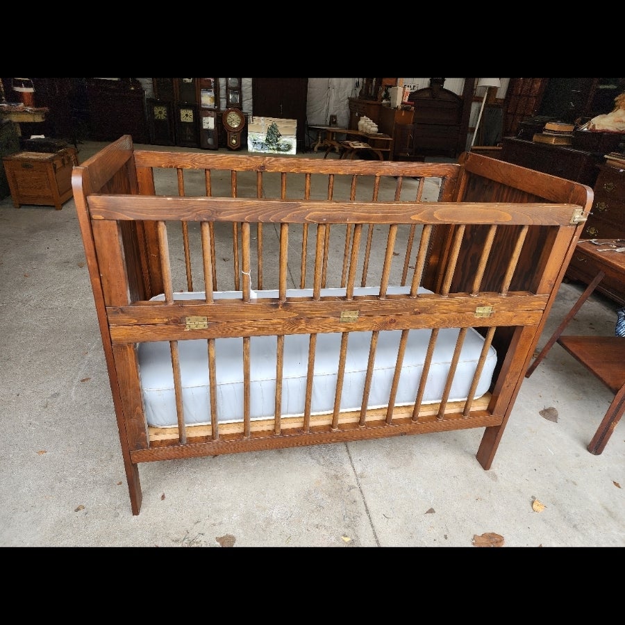 Antique Baby Crib Laywell Furniture And Oddities